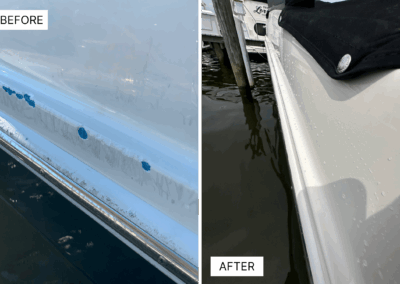 Boat before after